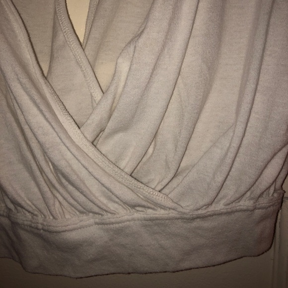 White Free People Flowy Cross Top - Picture 5 of 5